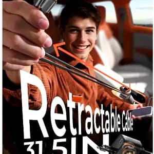 Chargeur voiture rétractable 4-en-1 | Charge rapide iPhone et Android