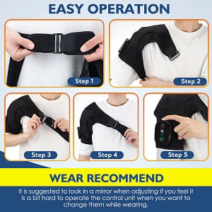 Ceinture Chauffante Massante 3-en-1 ThermoSoothe™ – Soulagement Rapide et Profond