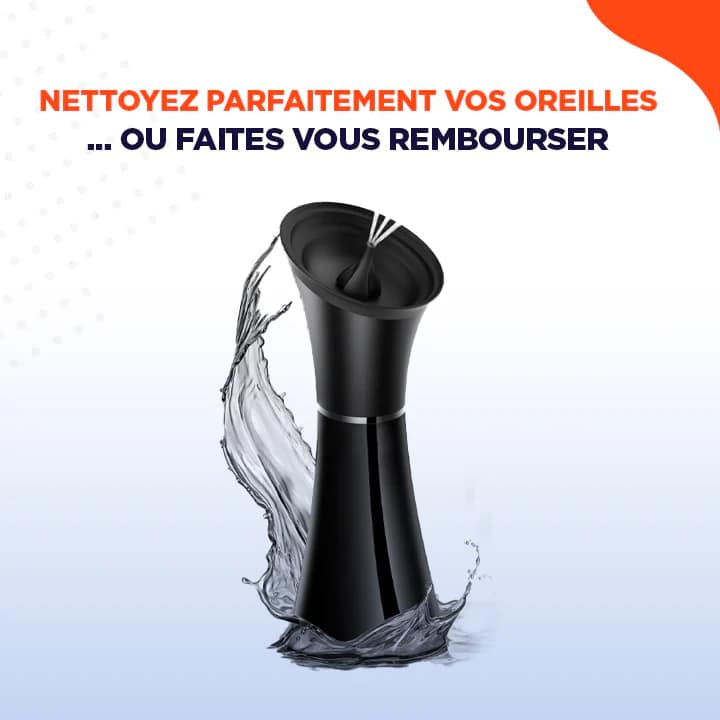 Nettoyeur Auriculaire à Jet d’Eau EarClean – Nettoyage Sûr & Efficace en 3 Étapes